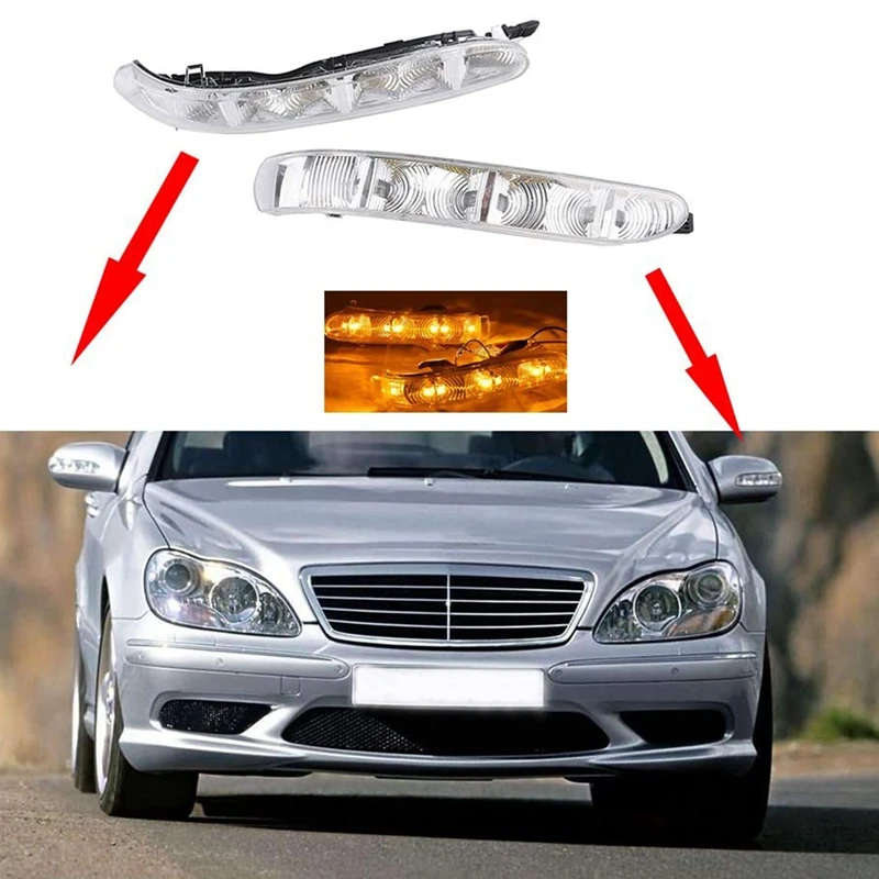 Car Side Mirror Turn Signal Light Blinker Lamp for Mercedes-Benz W220 W215 S CL Class CL500 S500