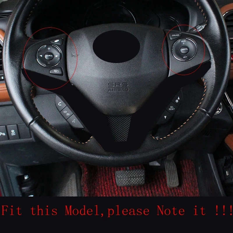 for Honda Vezel HR-V HRV 2014-18 Car Steering Wheel Panel Cover Trim