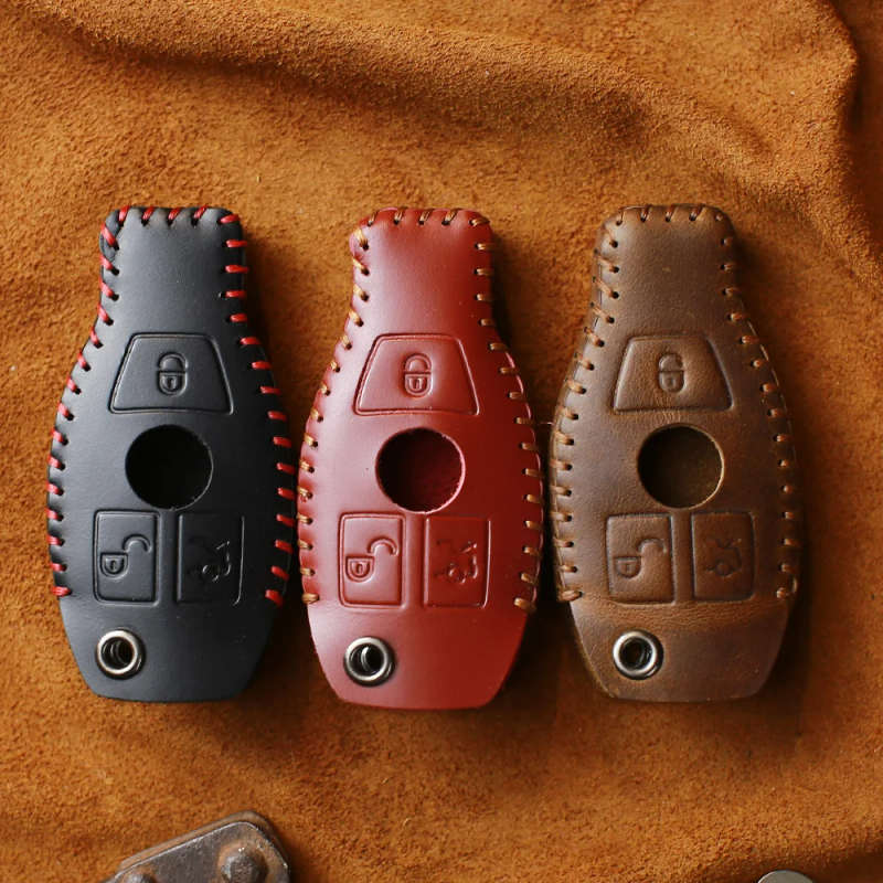 Car Key Bag Case Cover Key Holder Chain For Mercedes BENZ W203 W210 W211 W124 W202 W204 AMG