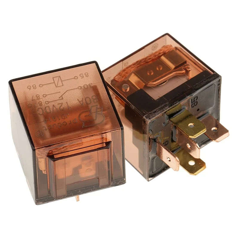 Suitable for Car and Marine Audio 12V 2 Way Relay Fuses Box Bracket with 8 Fuses