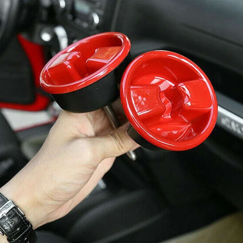 Roof Top Mounting Knob Cover Trim for 2007-2017 Jeep Wrangler JK Accessories Red