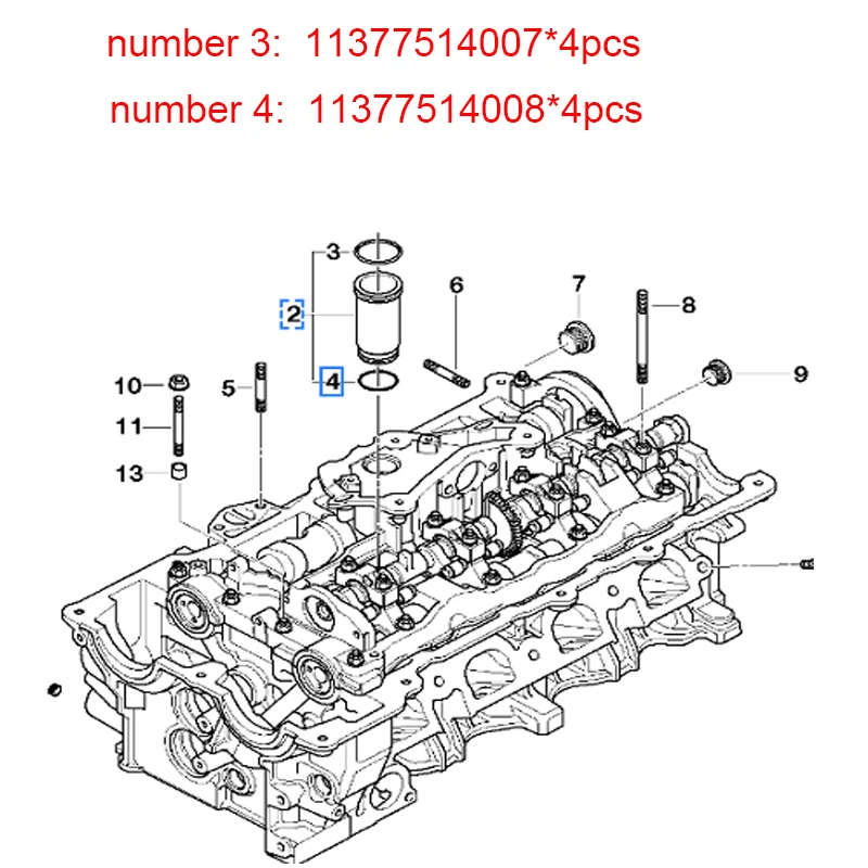 11120032224 11120028033 Cylinder Head Valve Cover Gasket For BMW E46 E90 N42 316I 318I 318Ci 316Ti