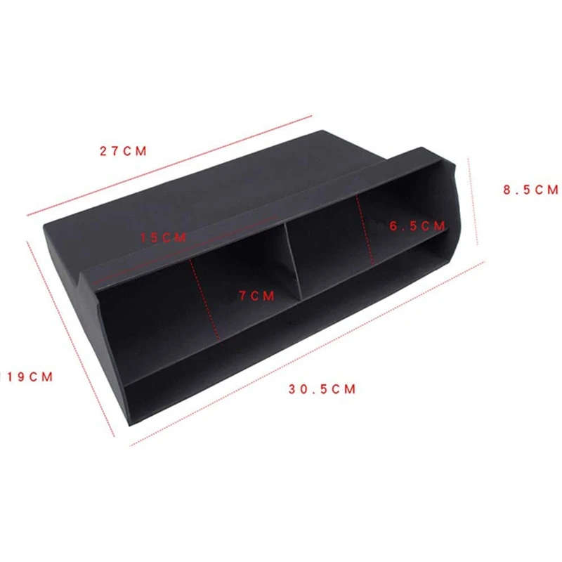 Car Styling Copilot Console Storage Box Tray Holder Pocket Trunk Organizer for Skoda Kodiaq 17-19 GT