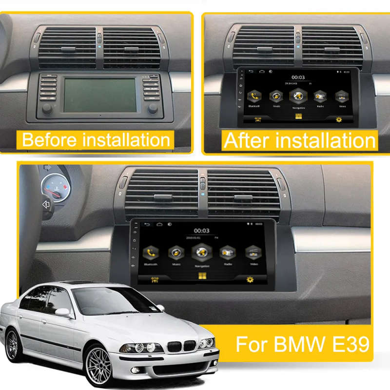 Android 8.1 2 din Car Auto Radio for BMW 5 E39 E53 X5 1995-06 Navigation AM GPS Multimedia Player