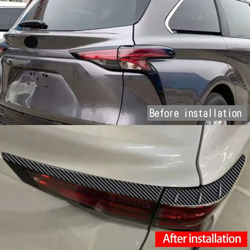 For Toyota Sienna 2021-22 ABS External Rear Tail Light Lamp Cover Garnish Strip Eyebrow Cover