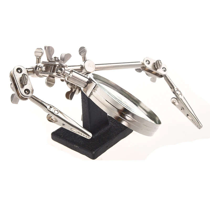 Magnifying Glass Third Hand Soldering Soldering Iron Stand Helping Magnifying Tool