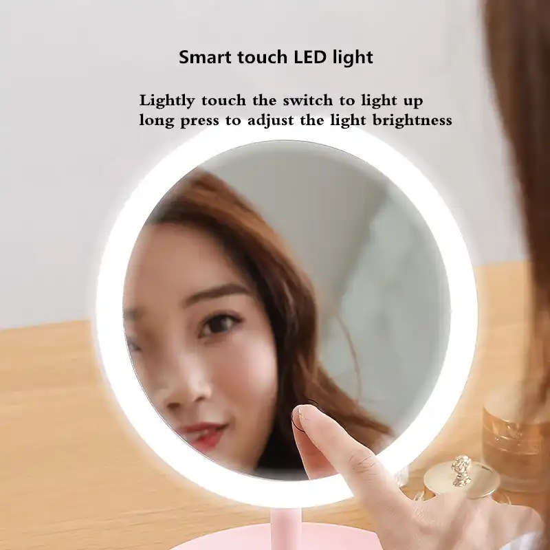 LED Makeup Mirror Storage Tray
