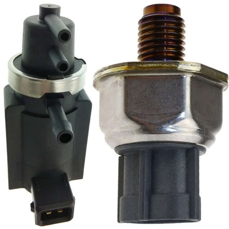 Turbo Pressure Solenoid 14956-EB70B with Common Rail Fuel Pressure Sensor 45PP3-1