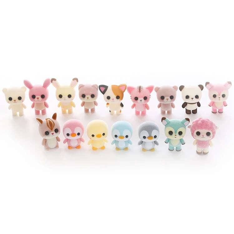 1 PC Cute Cartoon Animal Car Ornaments with 3M Traceless Glue Random Delivery