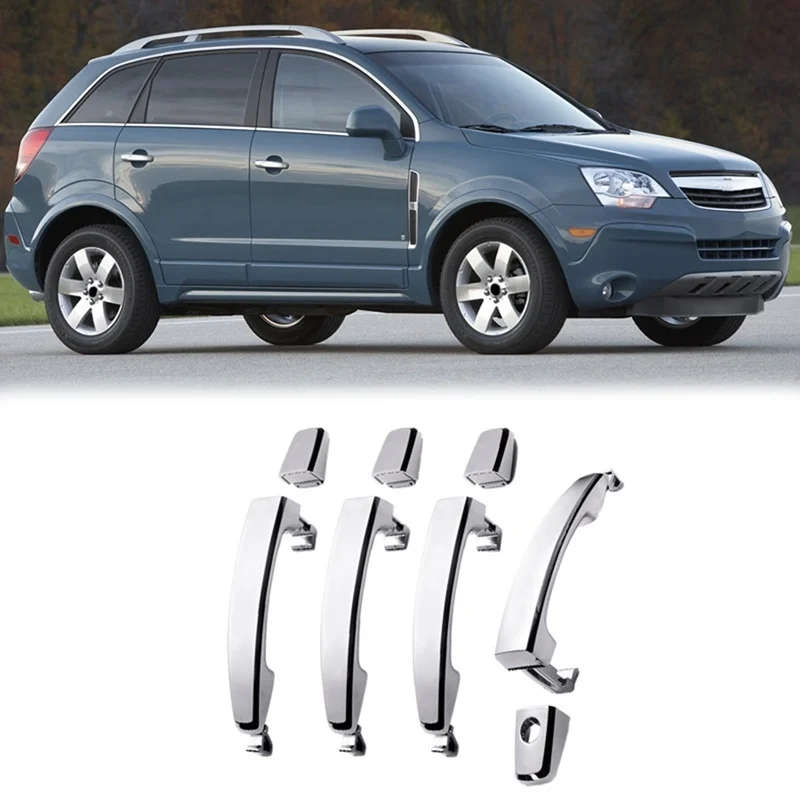 Manual Transmission Speed Sensor 96190708 5S7656 with 4Pcs Chrome ABS Door Outer Handle Covers
