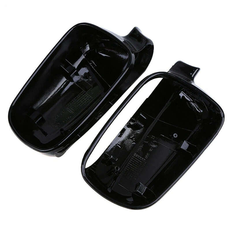 Gloss Black Wing Side Rearview Mirror Cover for Golf MK4 Passat B5 Jetta 2001-2004 3B0857537B