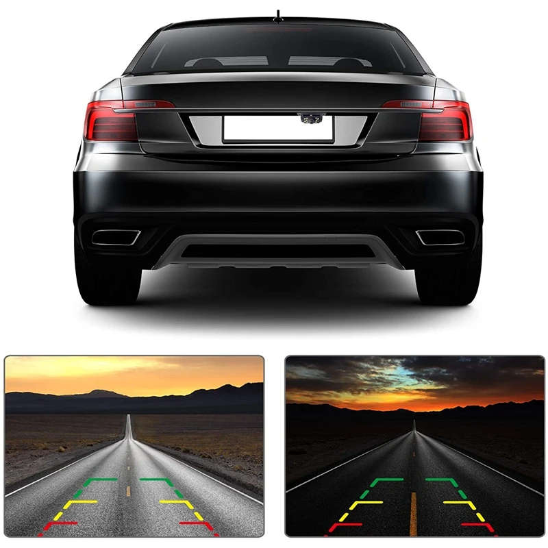 Rear View Reverse Camera with 170??Wide Angle 9 LED Lights Super Clear Night Vision