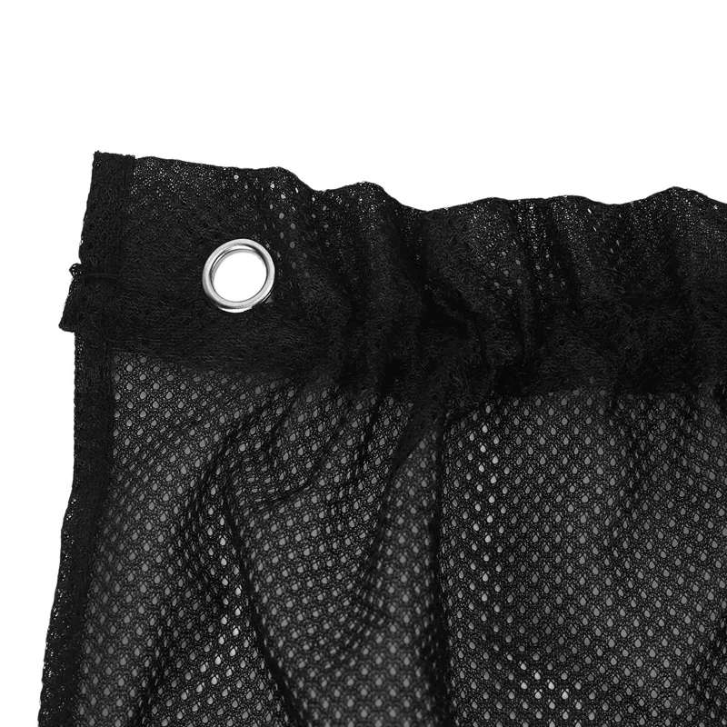 8Pcs 75 X 50Cm Car Black Mesh Sunscreen Suction Cup Side Window Curtain