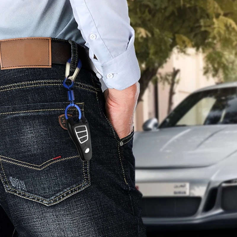 3 PCS Key RingsBurned Titanium Modified Car Key Hanging Ornament Universal Personality Keychain