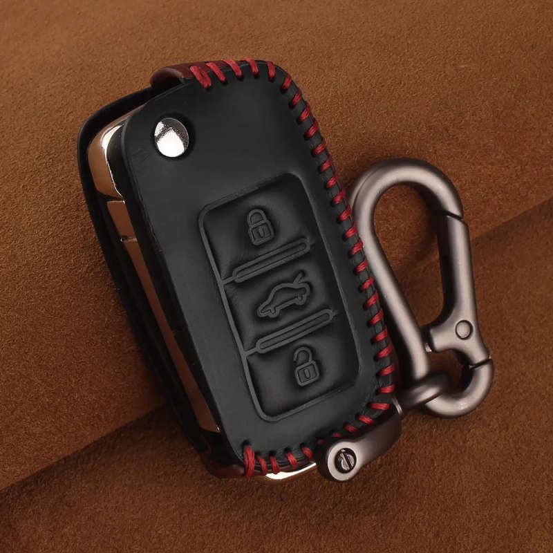 Key Cover Case For Volkswagen Jetta MK6 Tiguan Golf 4 5 6 Polo Bora Passat B5 B6 Key Bag key cover