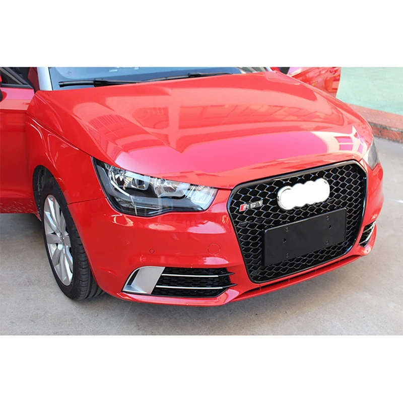 Front Bumper Fog Lamp Cover Fog Light Trim Honeycomb Mesh Grilles for A1 Non Sline 2010-2015