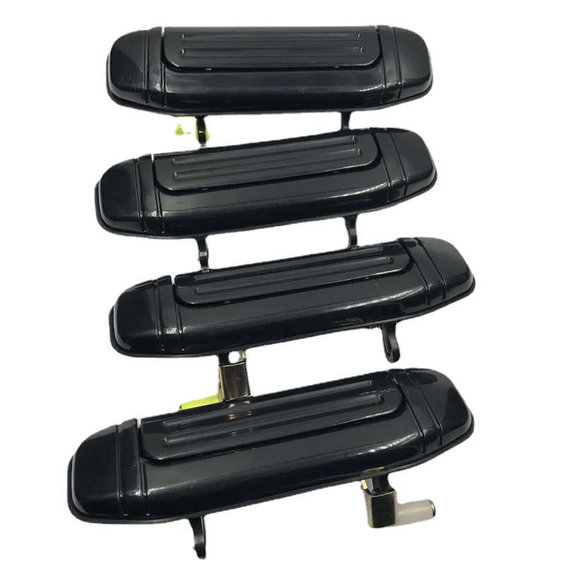 Black 4pcs full set car front rear Outer Door Handle for Mitsubishi Pajero Montero V31 V32 V33 V43