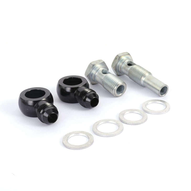 6AN x 1/4NPSM for 4L80E Universal Transmission Oil Cooler 90 Degree Fittings for 1997 to Mid