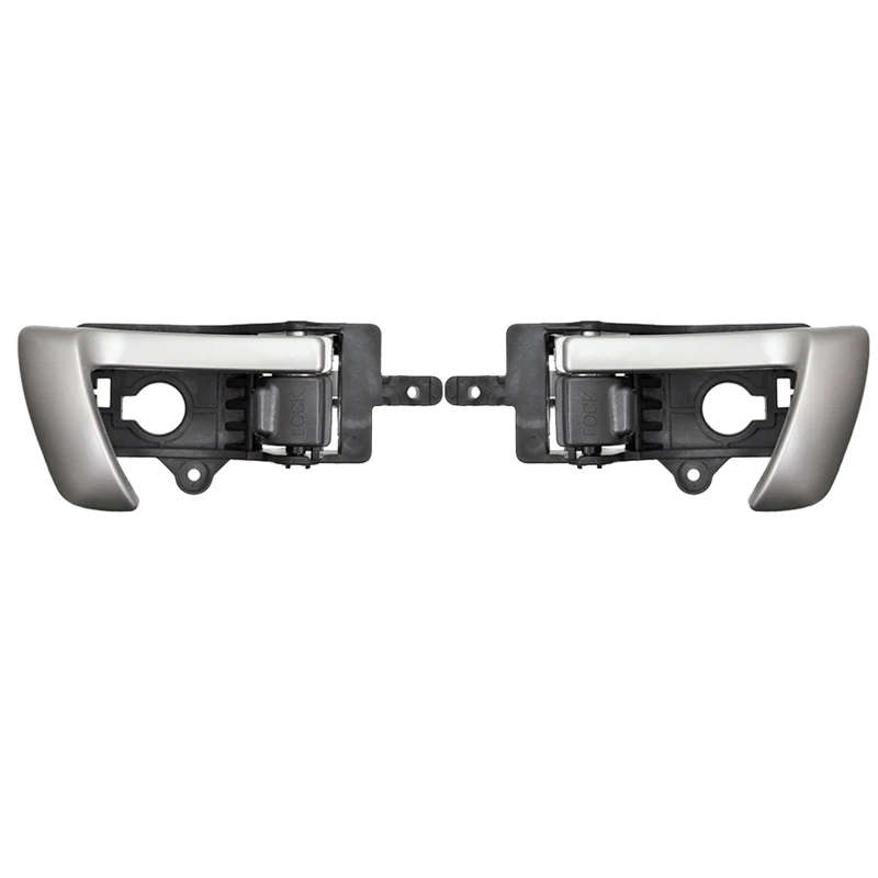 Left + Right Side Interior Inner Door Handle for 2007-2012 Hyundai Santa Fe W/ Black Knob