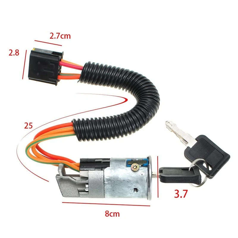 Ignition Lock Switch Barrel + 2 Keys 7701471098 7701469419 for RENAULT CLIO/MEGANE SCENIC MK1