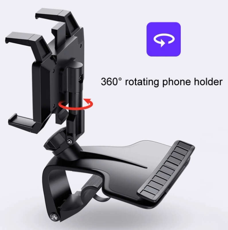 Car Dashboard Rearview Mirror Navigation Bracket with Stop Sign