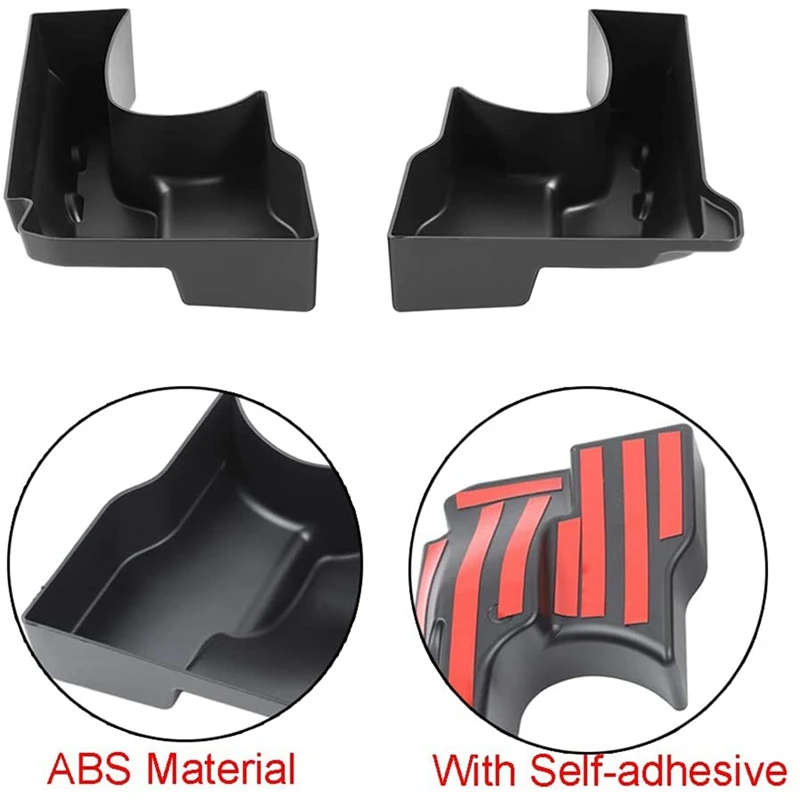 Wheel Well Storage Bin Rear Trunk Organizer,Cargo Storage Box Tray for 2011-18 Jeep Wrangler JK JKU