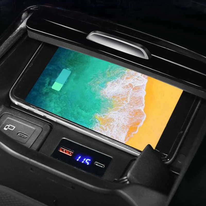 15W Car Wireless Charger for Mercedes Benz W177 A Class W247 B Class GLB CLA GLA