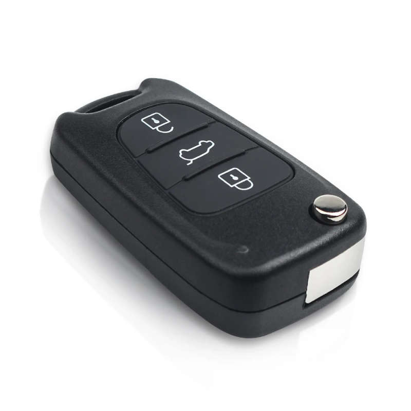 3 Buttons Flip Folding Remote Key Fob Fit For Hyundai I30 IX35 433MHz Chip ID46 TOY40 Blade