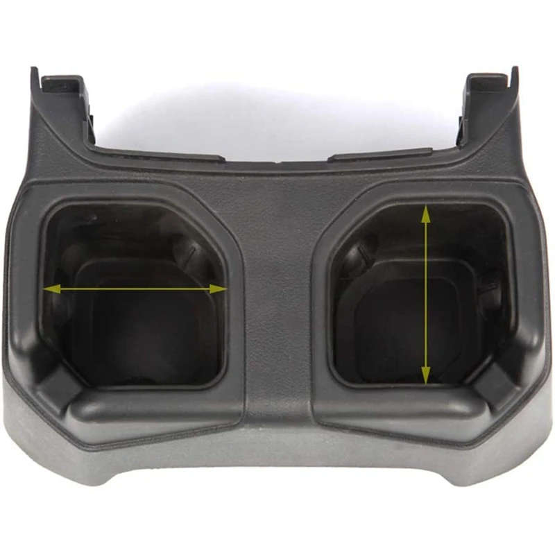 Rear Cup Holder for Jeep Wrangler JL 2018-2021 Floor Console Mounted Drink Holder Storage Box