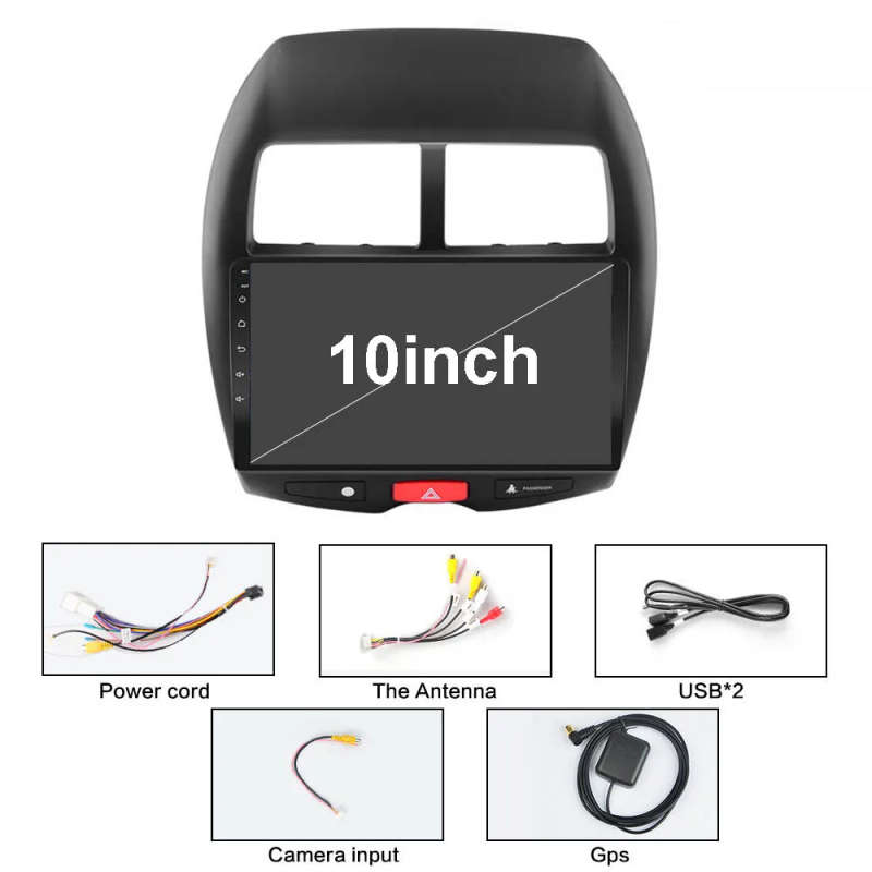 Android 2DIN Car GPS Radio Navi Player For Mitsubishi ASX 1 2010-17 AM RDS Multimedia Stereo