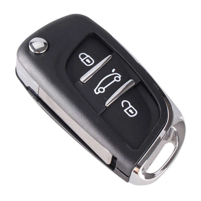 For Peugeot 307 308 408 407 3008 Partner Modified Remote Key 433MHz ASK 2/3 Buttons Car Key