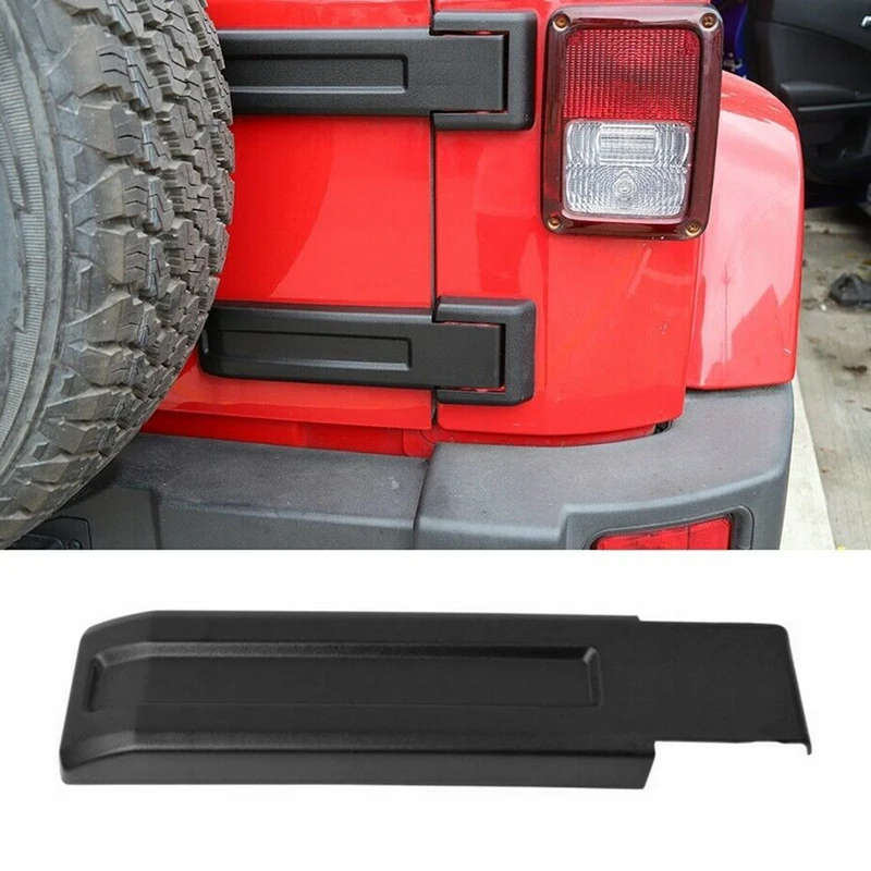 1PCS Car Rear Tailgate Gate Black UPPER Door Hinge Covers Trim for 2007-2018 Jeep Wrangler JK