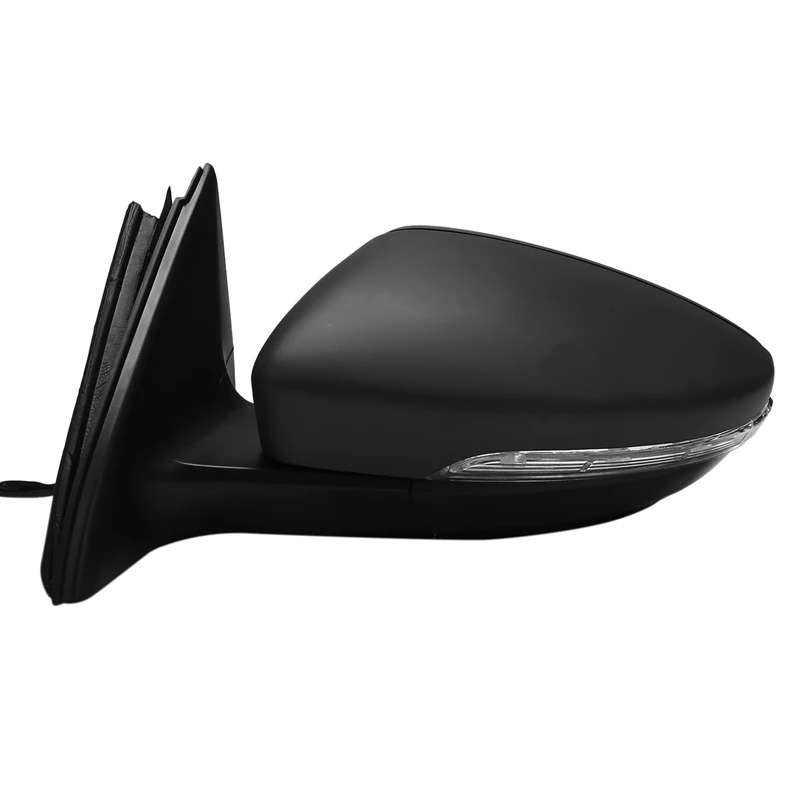 Side Rear View Mirror Assembly Power Glass Heated Turn Signal Foldable 8 Wires for JETTA 2011-2018