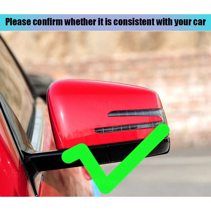 Car Rearview Side Mirrors Cover Shell for Mercedes-Benz a B C E S CLA GLK GLA Class W204 W176 W246