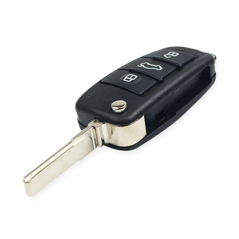 Folding Flip Remote Flip Car Key Case Shell Fob For Audi A6 A6L A2 A3 A4 A8 Q7 TT Key Fob Case