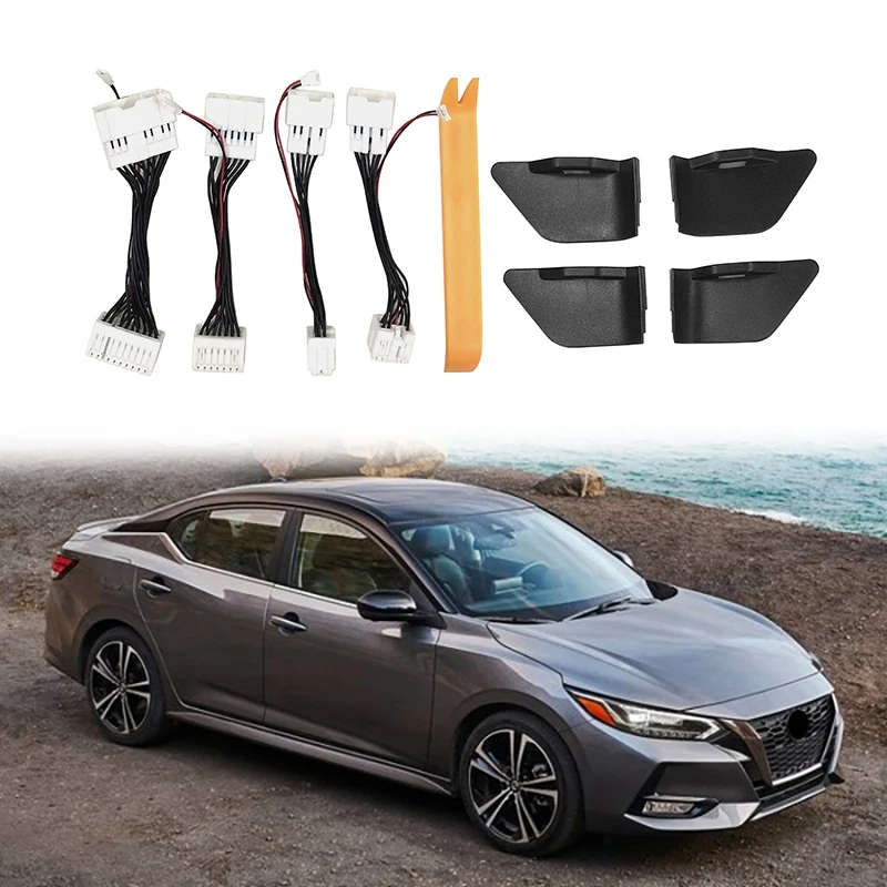 For Nissan Sylphy MK14 2019-21 ?Door Bowl Armrest Atmosphere Light Door Bowl Handle Frame Light