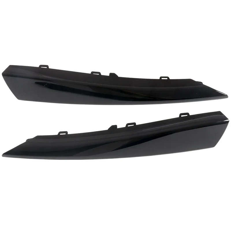 Front Fog Lamp Grill Grille Cover Trim Strips Side Grille Trim Molding Blade for Jaguar XF 2012-15