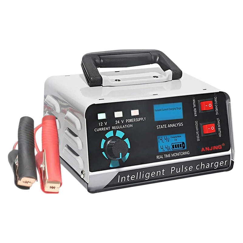 400W 30A 12V/24V Automatic Car Battery Charger Smart Pulse Repair Boat Trickle Eu Plug