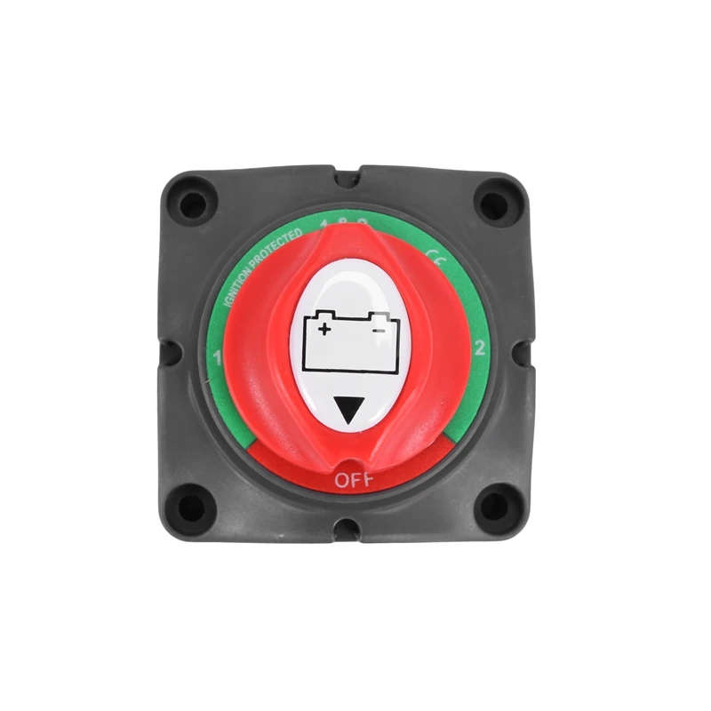 2X 3 Position Disconnect Isolator Master Switch, 12-60V Battery Power Cut Off Kill Switch