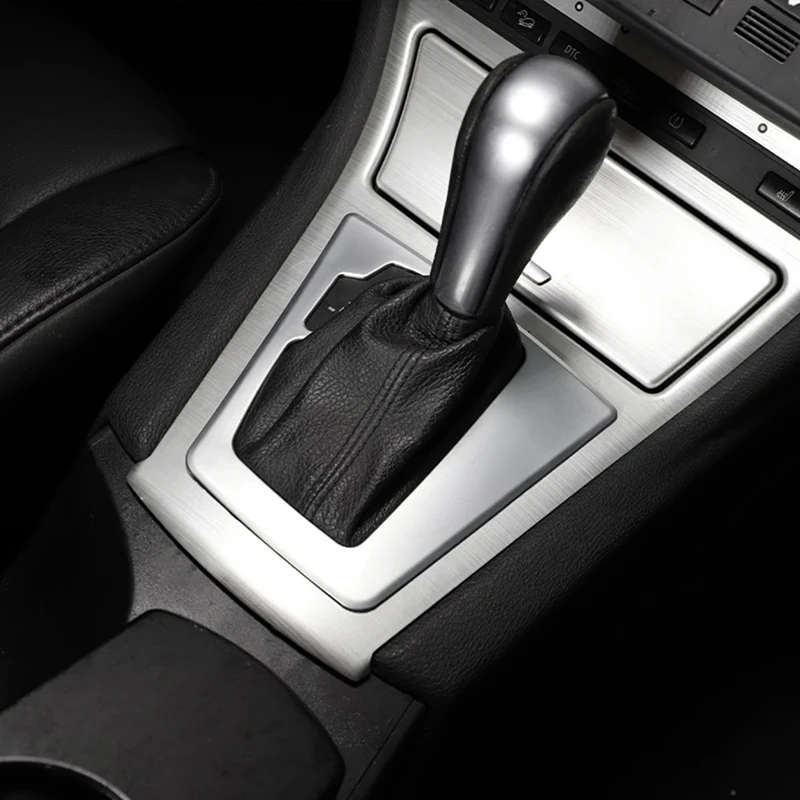 Car Gear Shift Panel Decorative Fram Cover Trim for BMW X3 E83 2003-2010 ABS Interior Accessories
