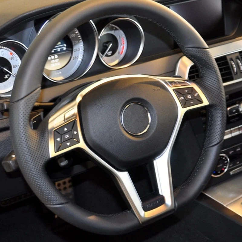 Car Steering Wheel Frame Trim Cover for Mercedes Benz A C E GLA CLA CLS Class W176 W204 W212