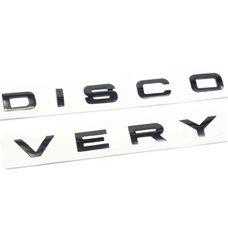 3D Letter DISCOVERY Car Rear Front Badge Emblem Decal Sticker for Land Rover Front Hood Rear Trunk