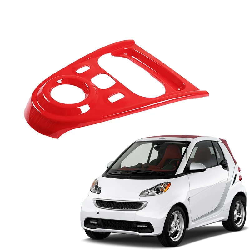 For Mercedes-Benz Smart 453 Fortwo Forfour 2015-18 ABS Car Gear Shift Knob Panel Frame Cover Trim