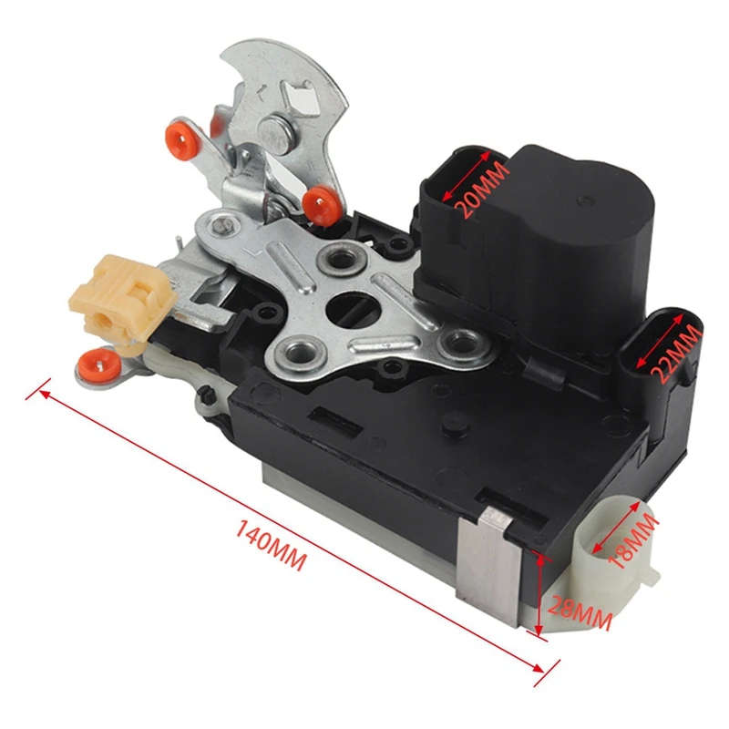 Pair of Power Door Lock Actuator with Latch for Chevrolet GMC Front Left & Right 15053681 15053682