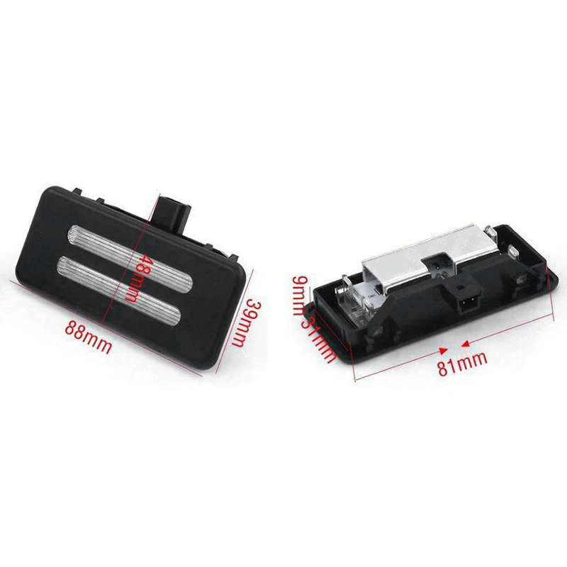 2Pcs LED Sun Visor Vanity Mirror Lamp Reading Light For-BMW X3 F25 X1 E84 X6 E71 X5 E70 E60 E61