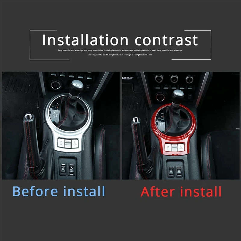 For Subaru BRZ Toyota 86 2012-2020 Car Center Console Side Trim Gear Shift Panel Cover