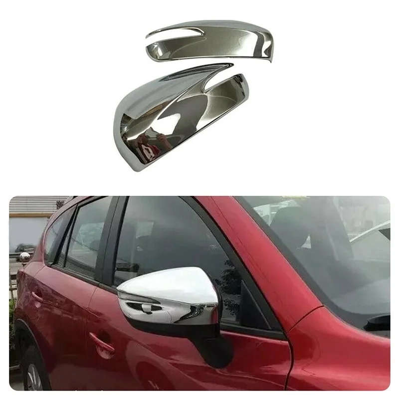 Rear View Rearview Side Glass Mirror Cover Trim Frame for Mazda CX-5 CX5 2015