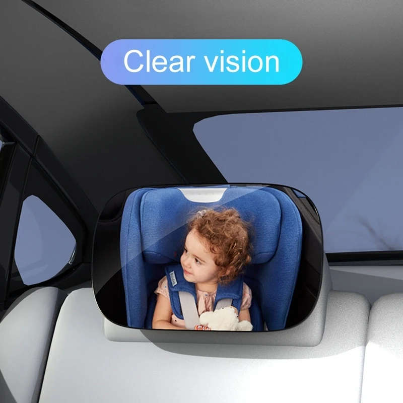 Car Sunshade Makeup Mirror Interior Baby Rearview Mirror