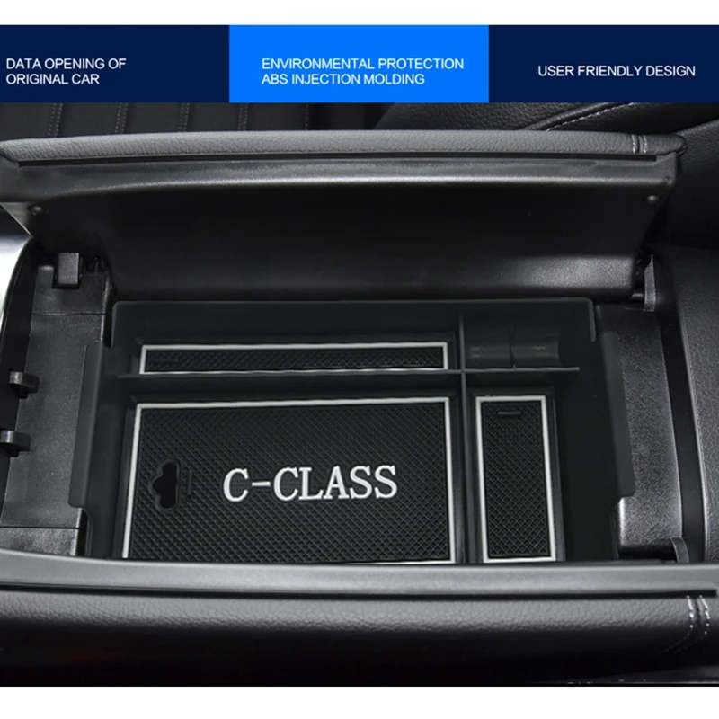 For Mercedes-Benz C-Class W206 C260 2022 Console Central Armrest Storage Box
