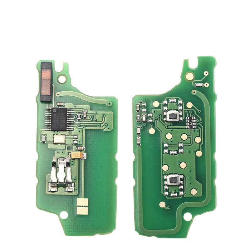 2 Buttons Auto Car Remote Key Fob ID46 Chip For Peugeot 207 307 308 407 807 433MHz VA2 Blade